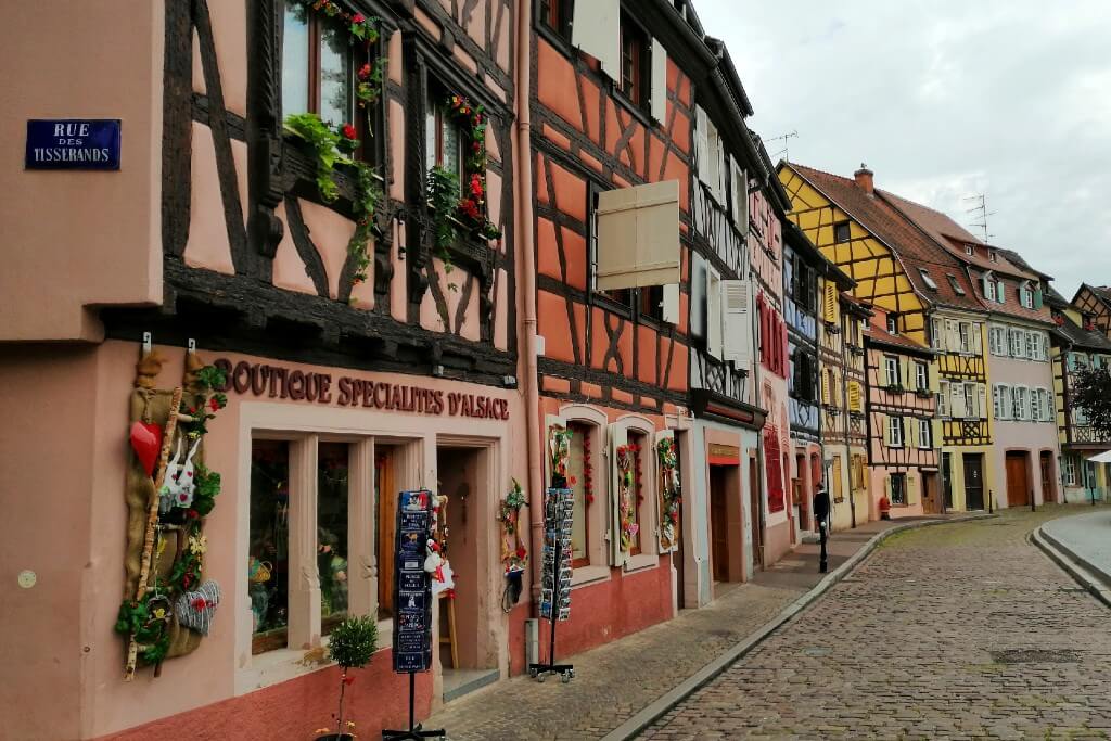 row of houses in fishermans quarter colmar 
