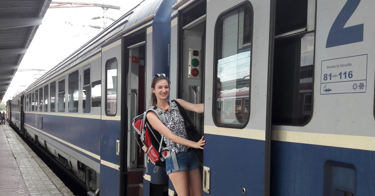 best countries to backpack in europe girl on a train