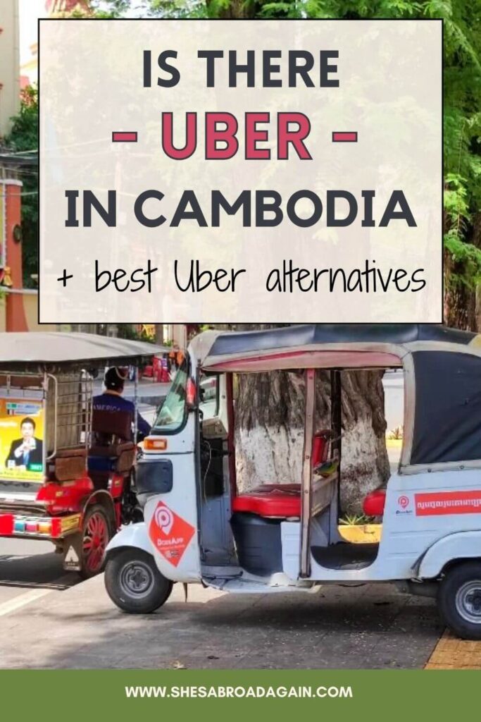 uber in cambodia - pinterest pin