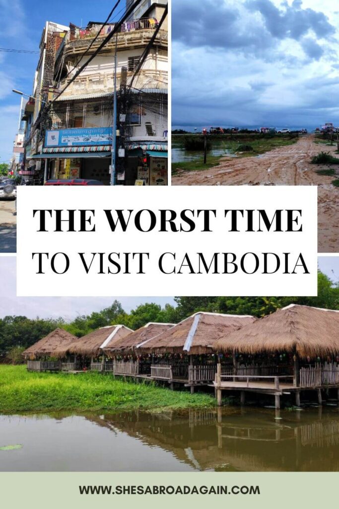worst time to visit cambodia - pinterest pin