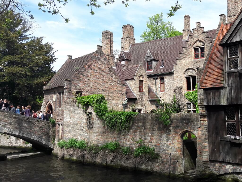 Boniface Bridge on a spring day in burges belgium