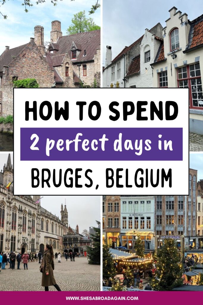 2 days in bruges itinerary pinterest pin