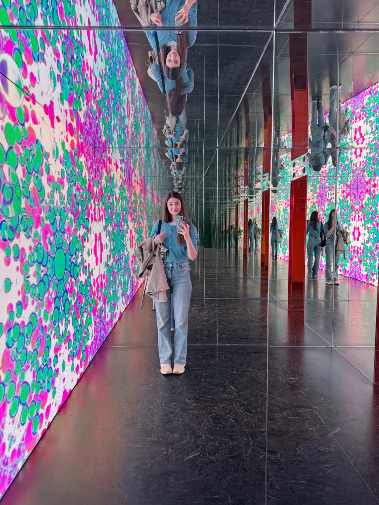 light instalation in amsterdam moco museum